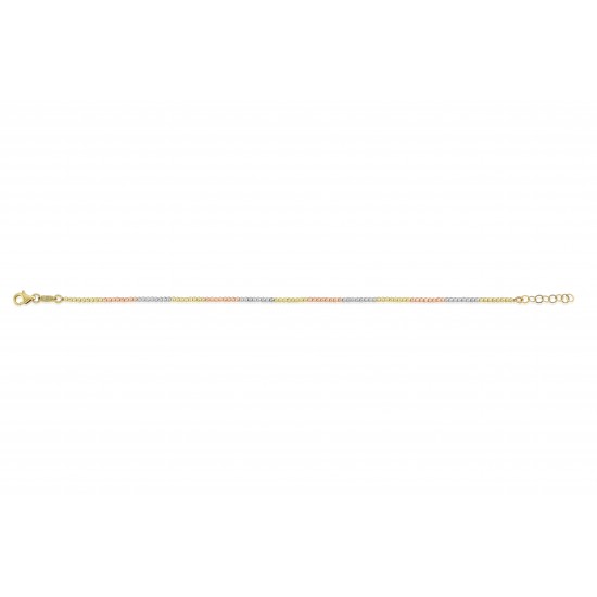 14K BİLEKLİK - YESIL-BEYAZ